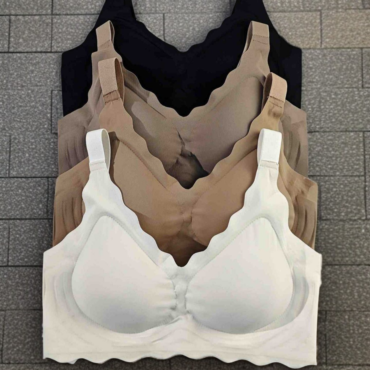 Invisible lingerie NonMarking Bra under white shirt