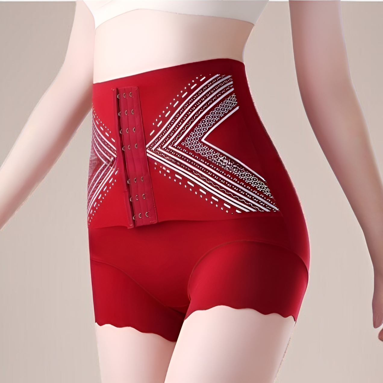 Slimming high waist shapewear side profile