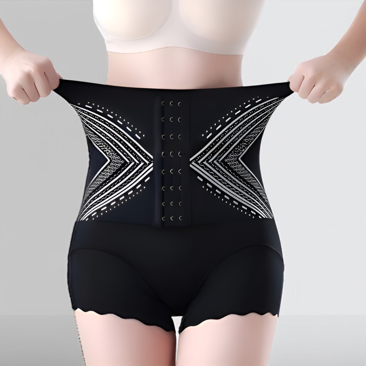 Comfortable hip lift shapewear with no curl design