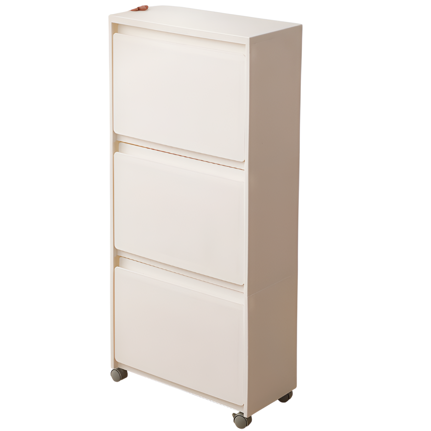 Lagerschrank für Zuhause, Wohnzimmer, mit Rädern, beweglicher Lagerschrank, Spielzeug-Lagerschrank, 