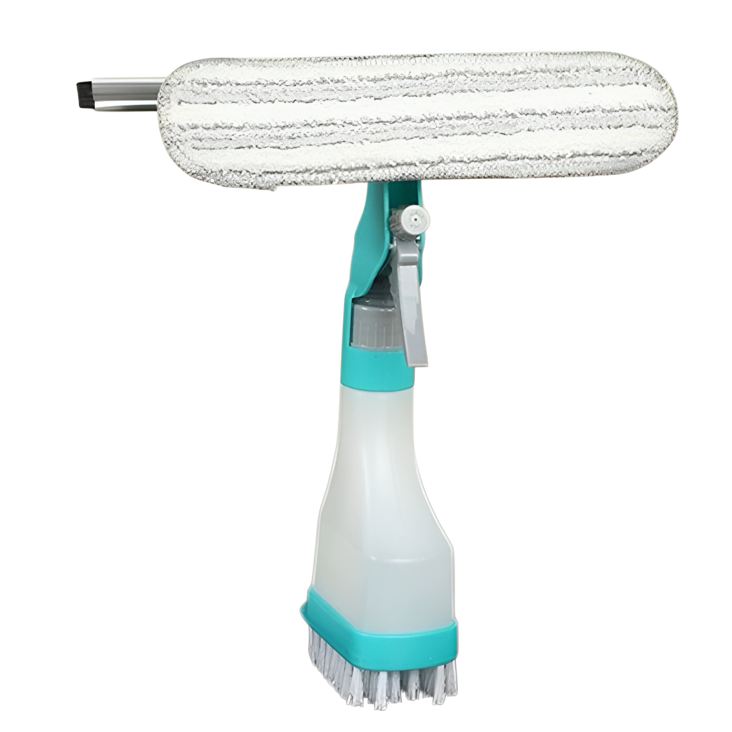 Multifunktionale doppelseitige Reinigungsbürste für den Haushalt mit Schaber, Schwamm, Bodenbürste, 