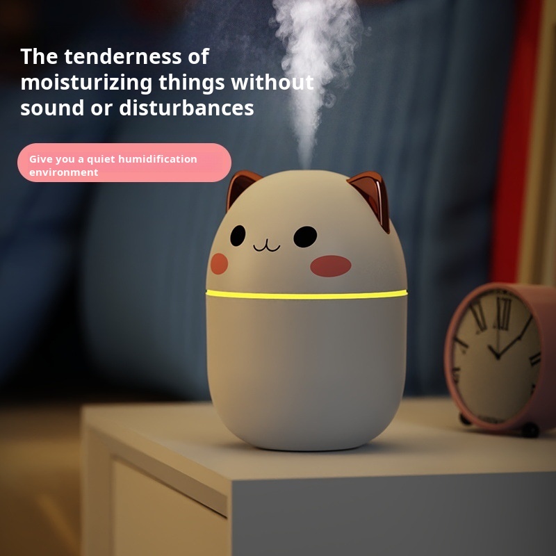 Home humidifier Adorable ambient light large capacity colorful lights mute portable mini humidifier