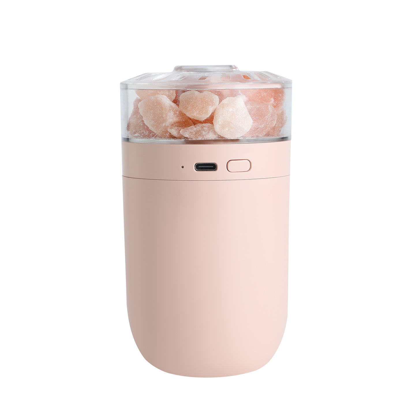 Car humidifier colorful ambient light mini humidifier wireless charging models salt lamp humidifier