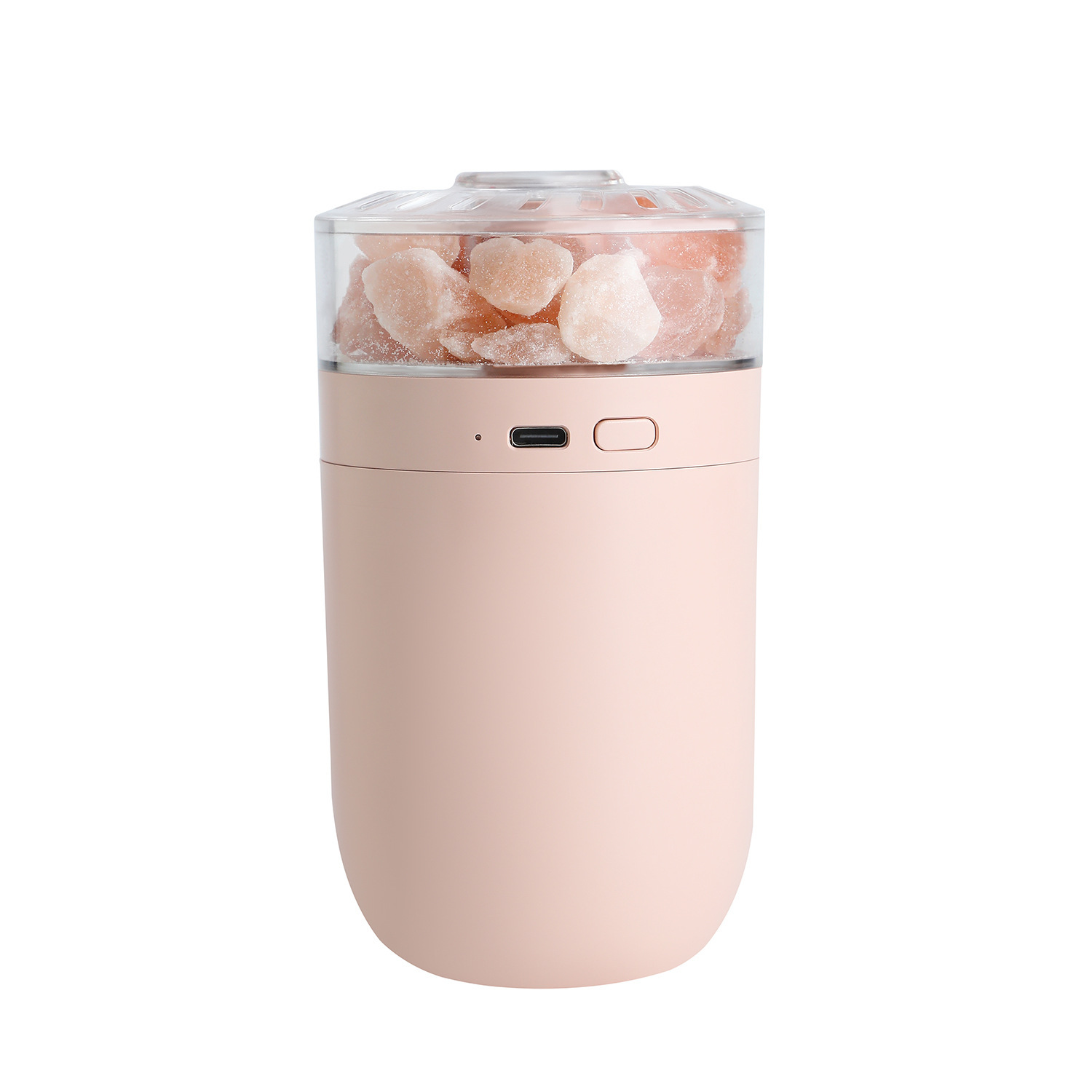 Car humidifier colorful ambient light mini humidifier wireless charging models salt lamp humidifier