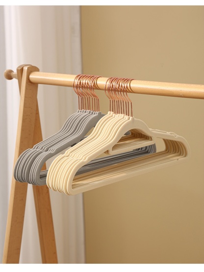 Stable drying rack Hangers convenience ABS Nonmarking and nonslip swivel hook Gold Metal Hanger Dura