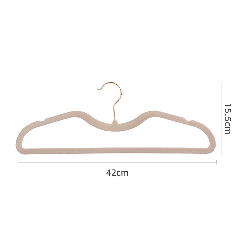 Stable drying rack Hangers convenience ABS Nonmarking and nonslip swivel hook Gold Metal Hanger Dura