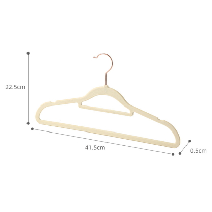 Stable drying rack Hangers convenience ABS Nonmarking and nonslip swivel hook Gold Metal Hanger Dura