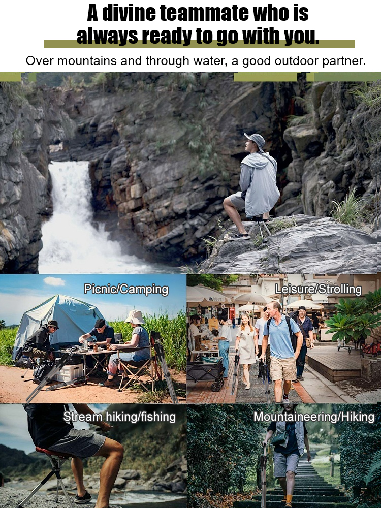 Outdoor Folding Crutch Chair