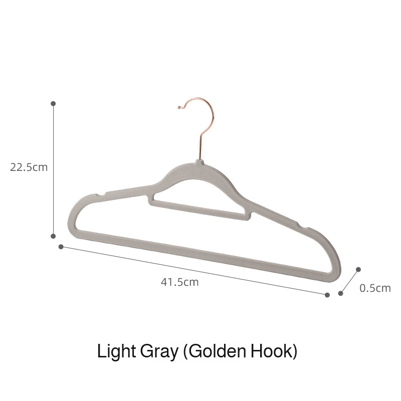 Stable drying rack Hangers convenience ABS Nonmarking and nonslip swivel hook Gold Metal Hanger Dura