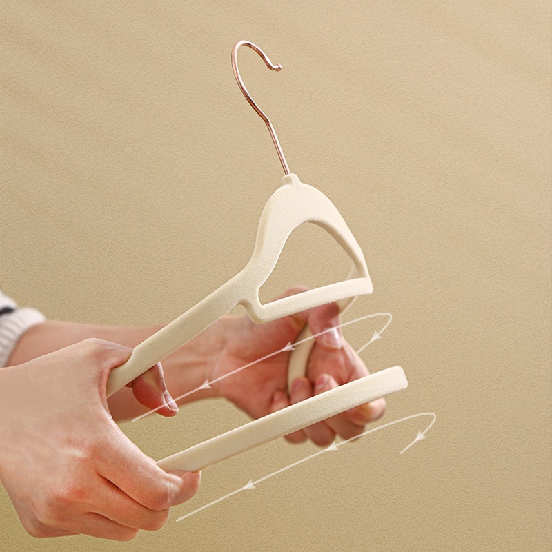 Stable drying rack Hangers convenience ABS Nonmarking and nonslip swivel hook Gold Metal Hanger Dura