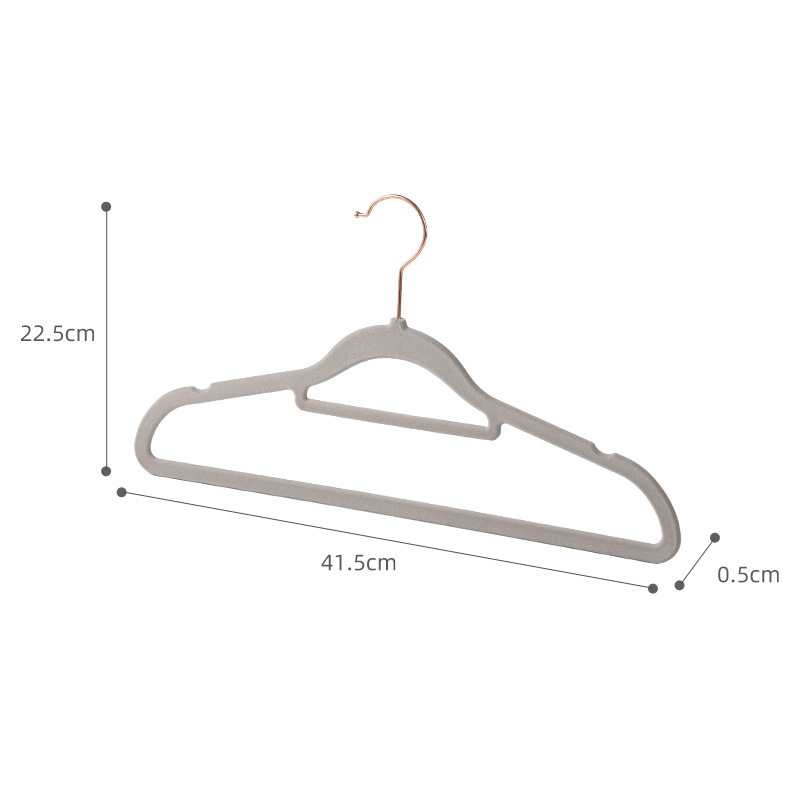 Stable drying rack Hangers convenience ABS Nonmarking and nonslip swivel hook Gold Metal Hanger Dura