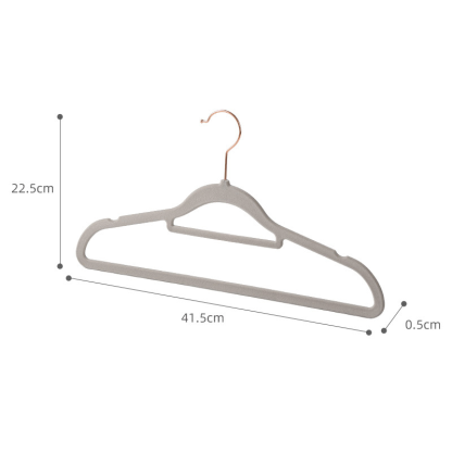 Stable drying rack Hangers convenience ABS Nonmarking and nonslip swivel hook Gold Metal Hanger Dura