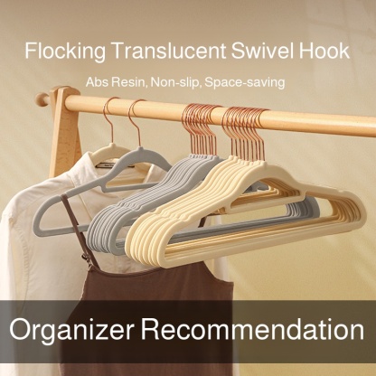 Stable drying rack Hangers convenience ABS Nonmarking and nonslip swivel hook Gold Metal Hanger Dura