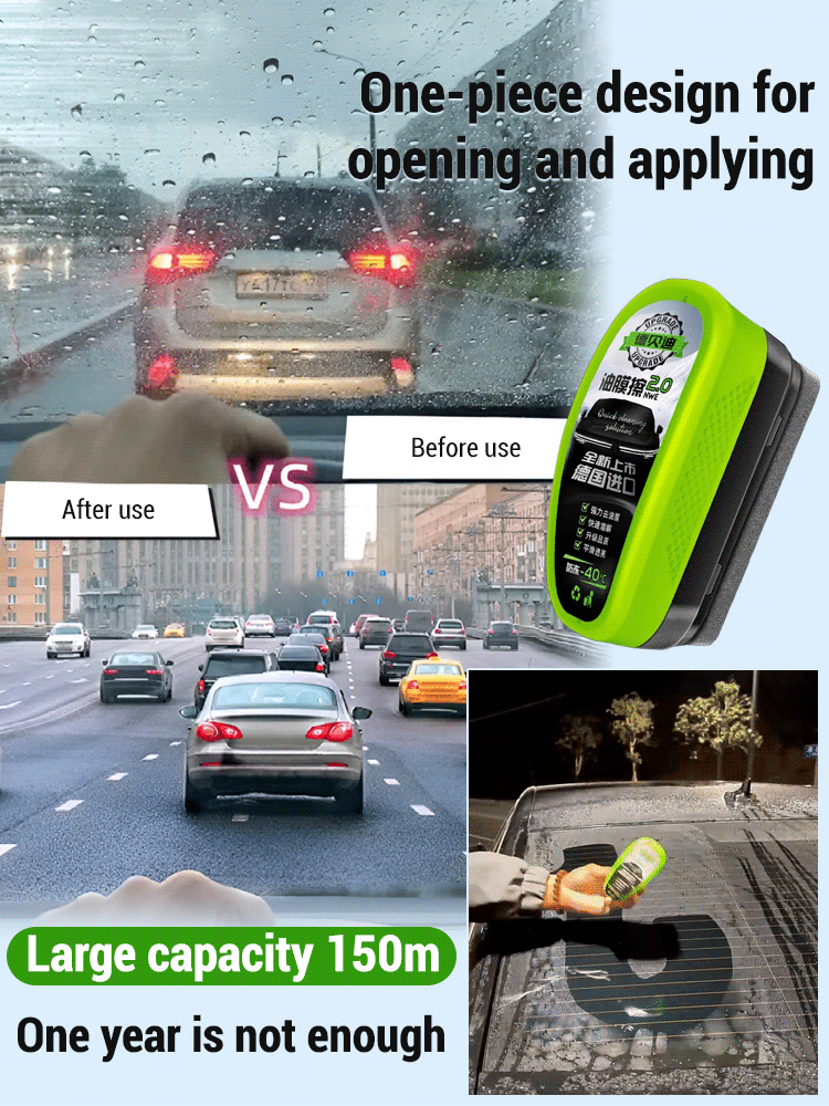 [2.0 Upgraded Powerful Oil Film Remover] Brush and shine