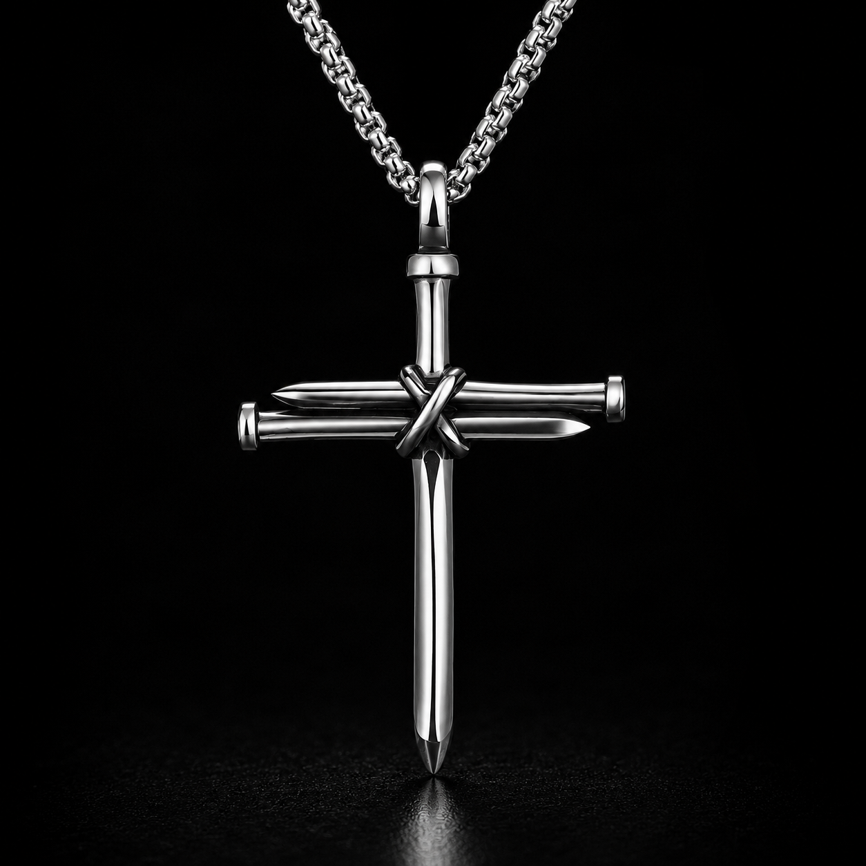 Polishing process Gothic Cross Necklace Express your style