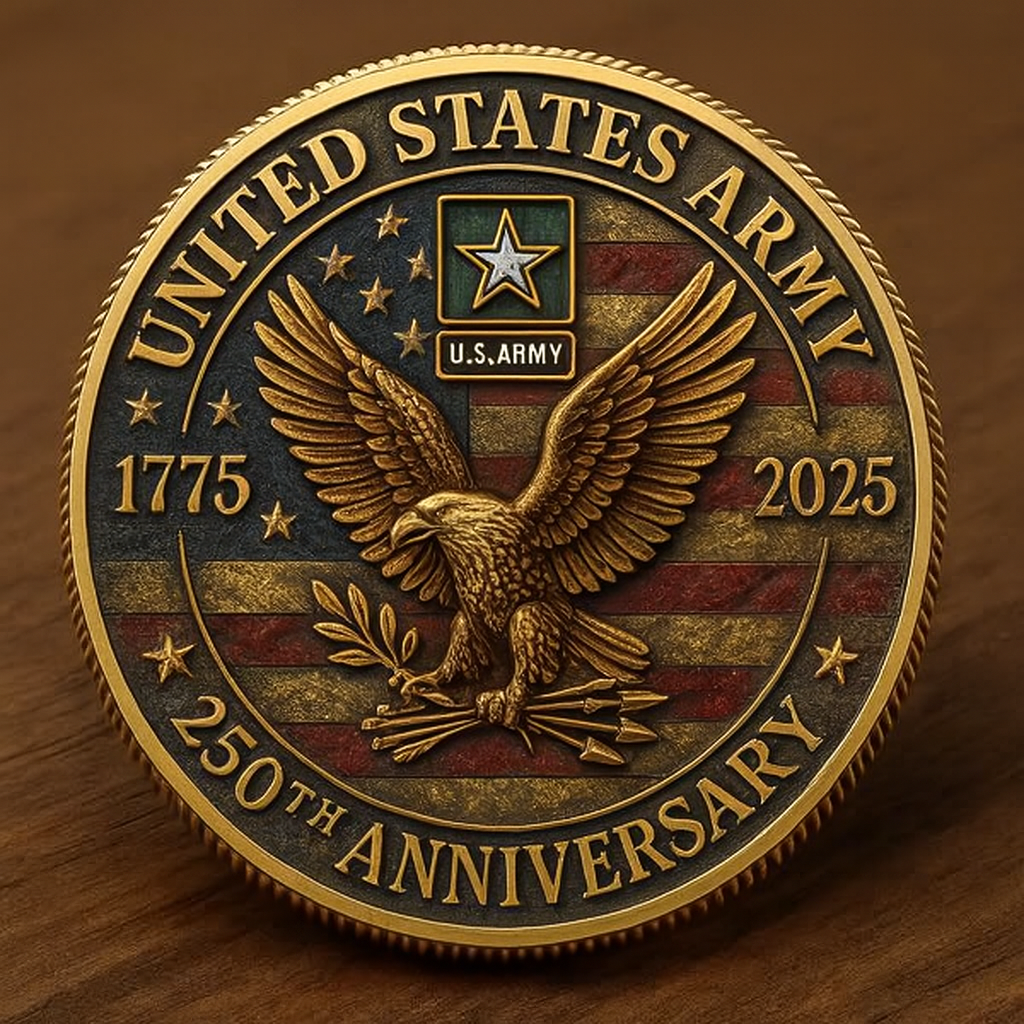 U.S. Army 250th Anniversary Commemorative Coin