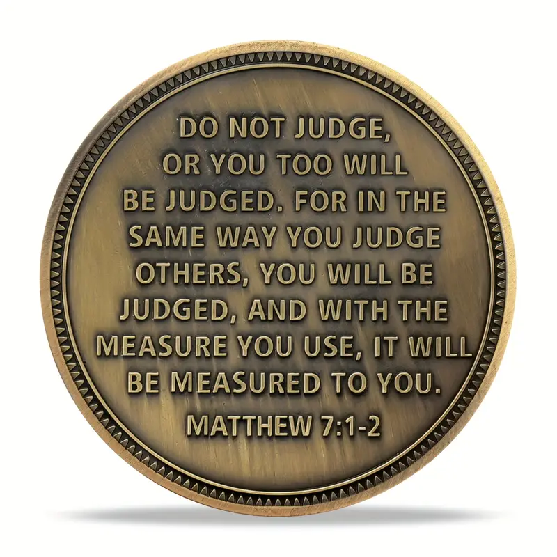 Only God Can Judge Me – Prayer Hands Commemorative Coin