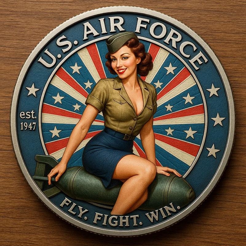 U.S. Air Force Pin-Up Challenge Coin
