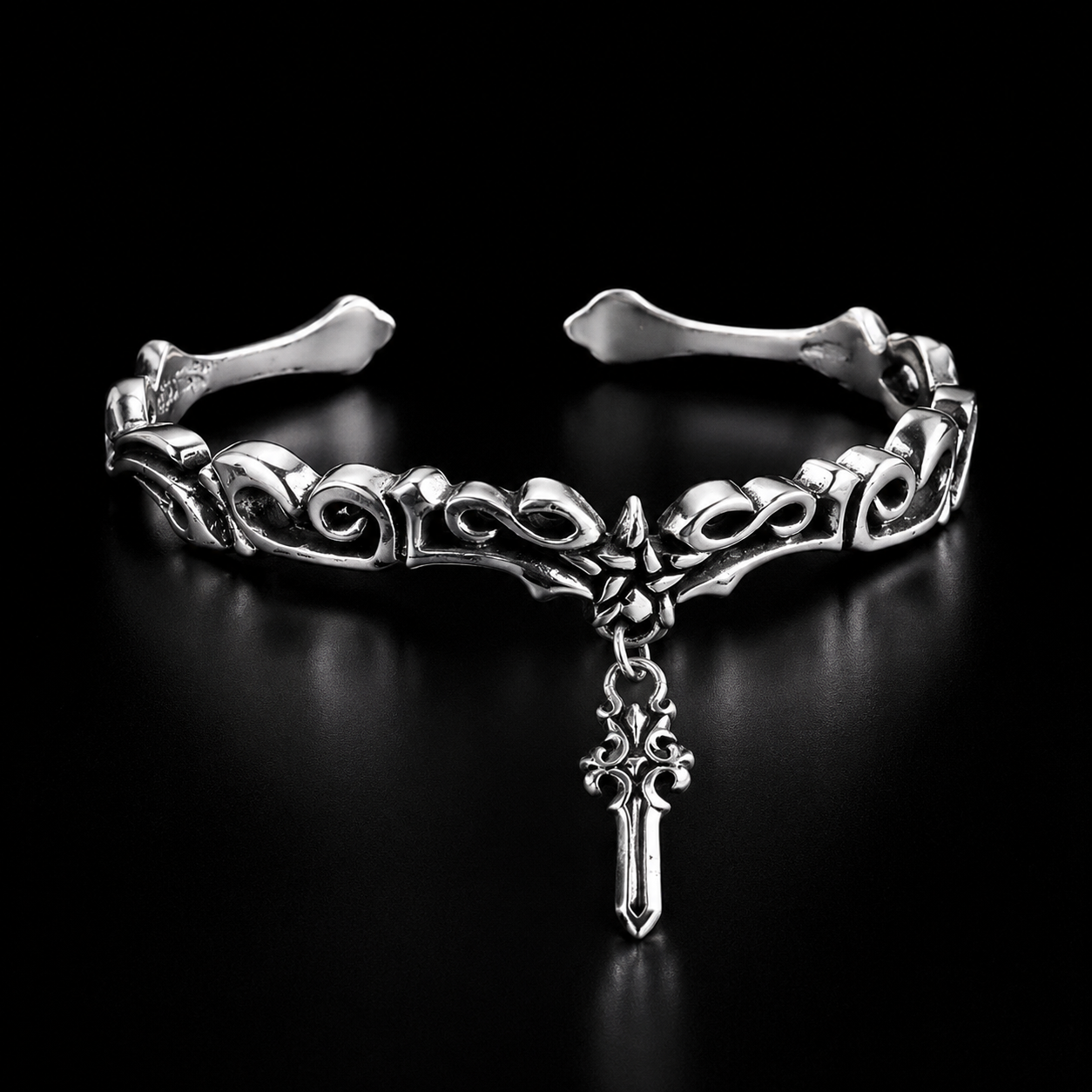 Vine Cross Bracelet