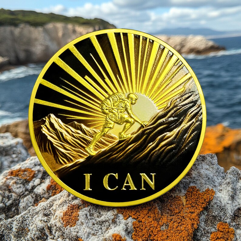 I Can Do It Momento Vivere Positive Motivational Token Empowering Gift for Men Women