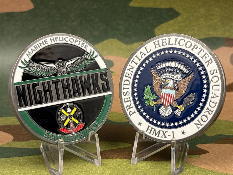 USMC HMX-1 Nighthawks Challenge Coin