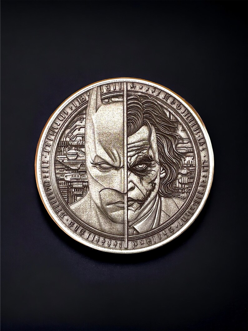 The Dark Duo - Brass Coin with Batman (Double-Sided)