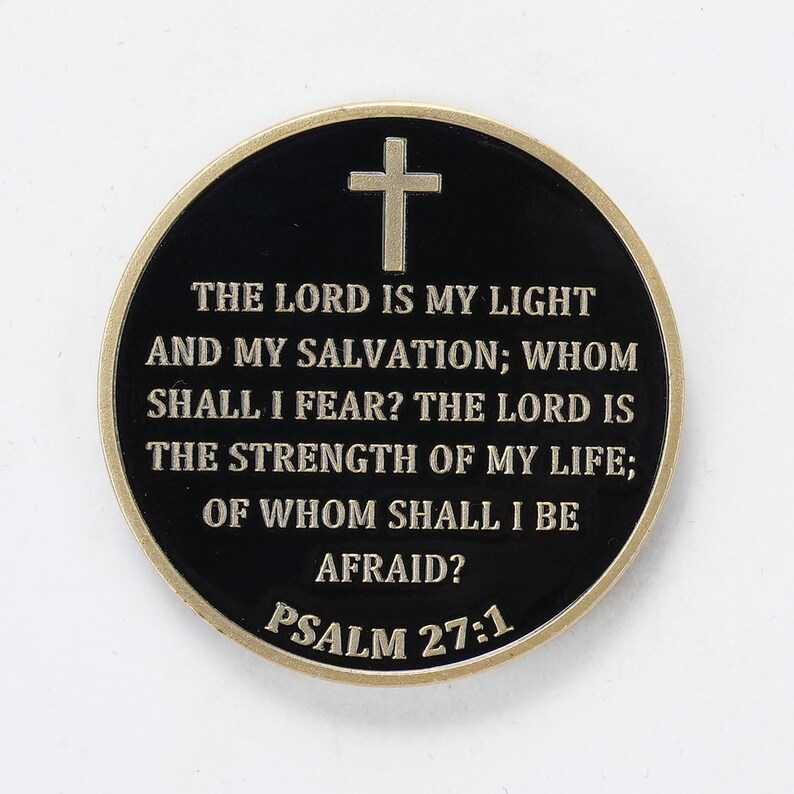Cross Bible Prayer Coin