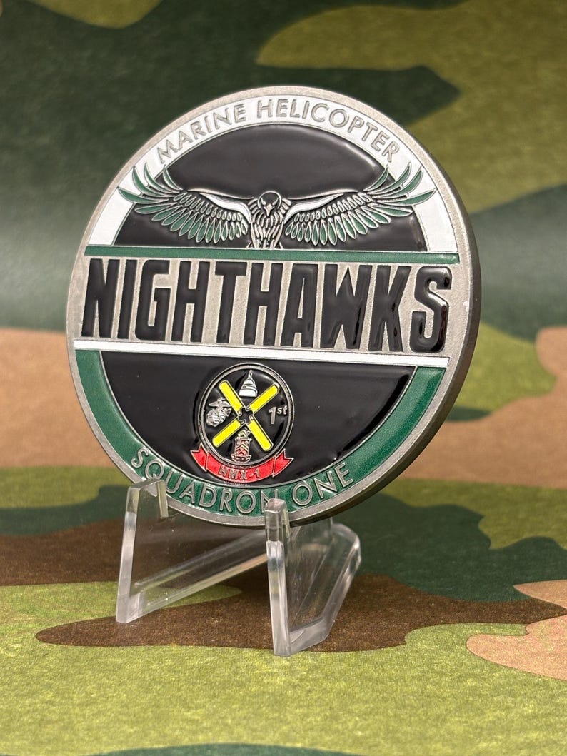 USMC HMX-1 Nighthawks Challenge Coin