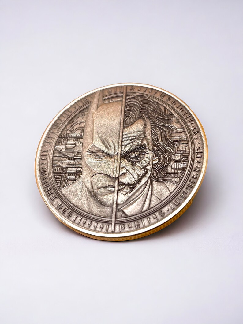 The Dark Duo - Brass Coin with Batman (Double-Sided)