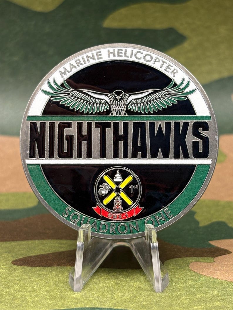 USMC HMX-1 Nighthawks Challenge Coin