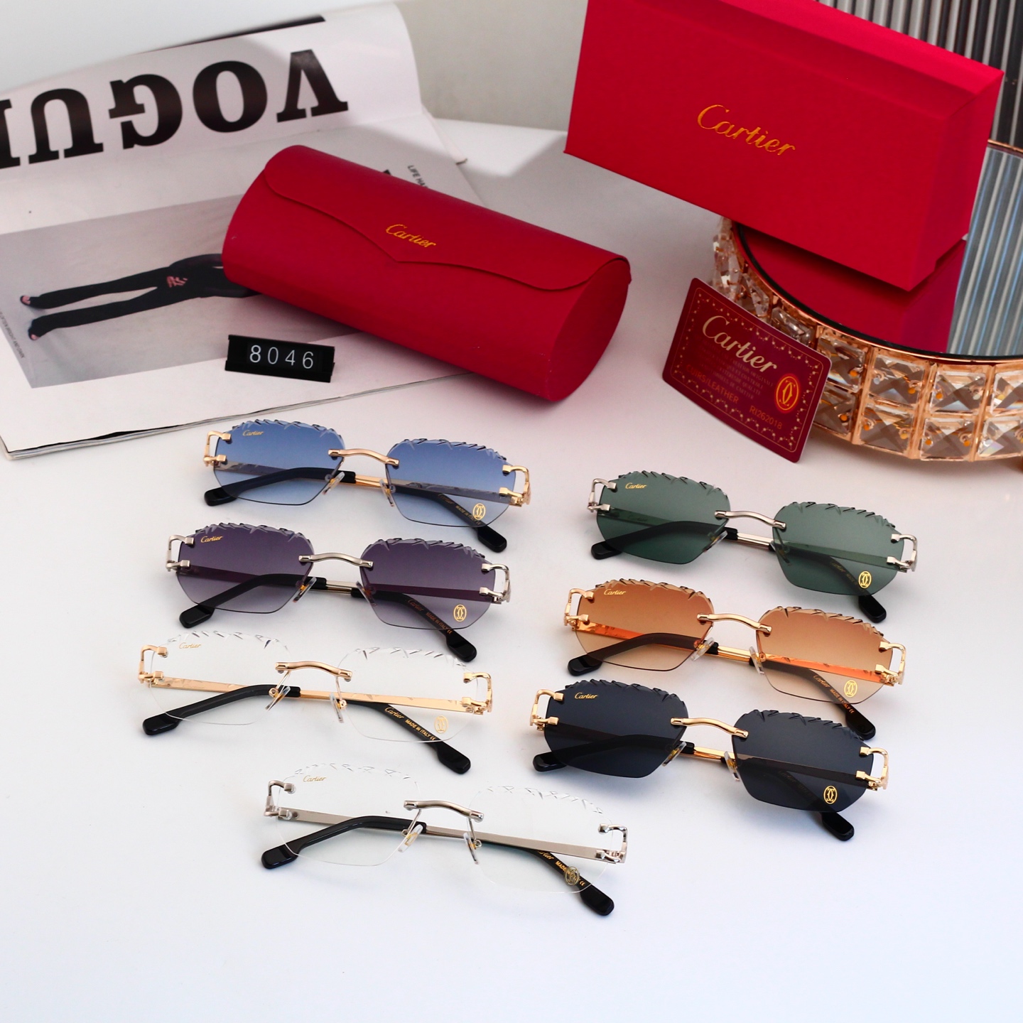 6 Colors Fashion Sunglasses 8046
