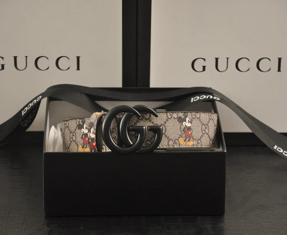 3-color Mickey Mouse print belt