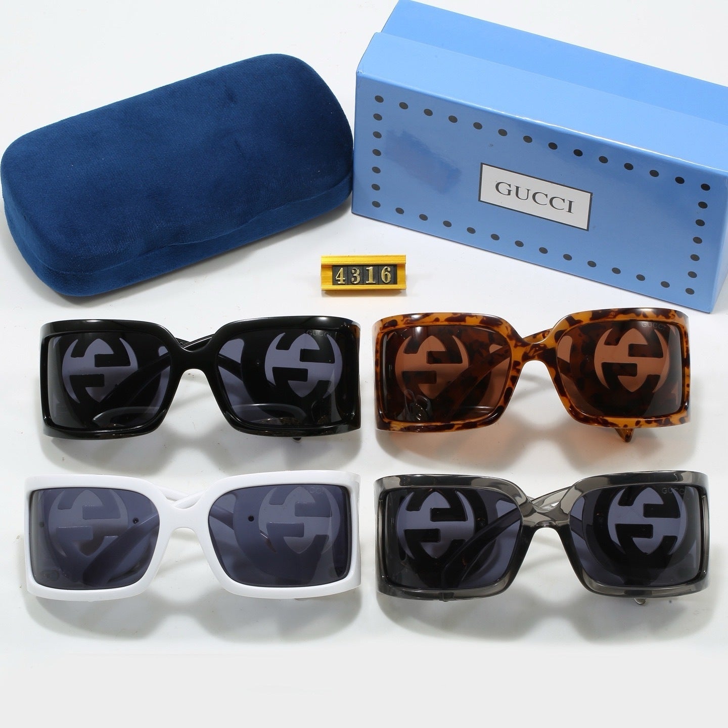 Big Frame 4 Colors Fashion Sunglasses—4316
