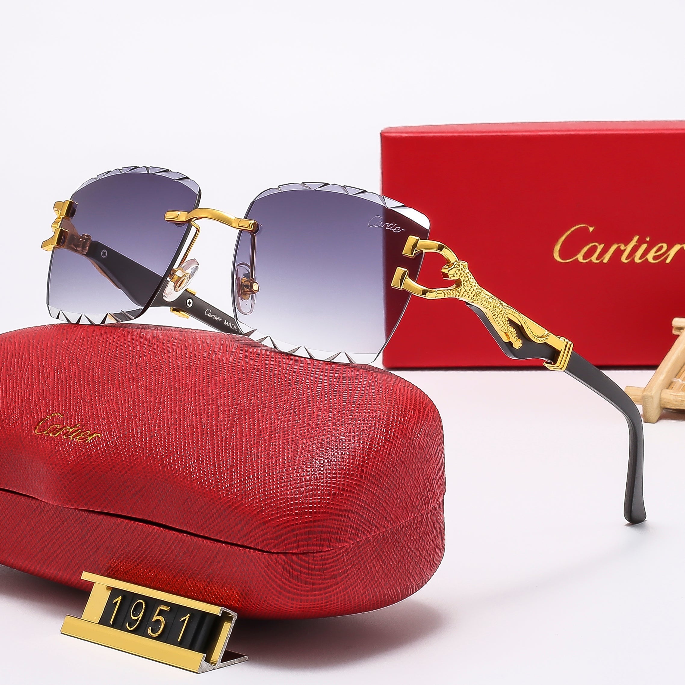 Diamond Cut wooden legs Sunglasses—1951