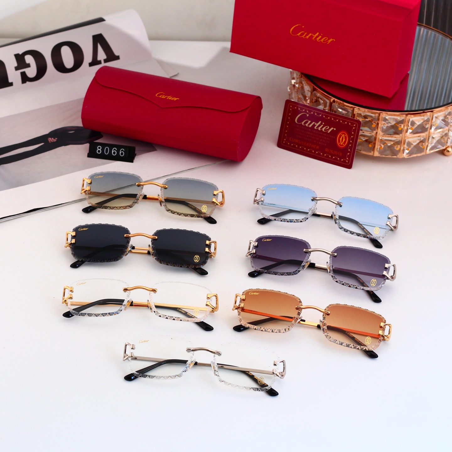 5 Colors Fashion Sunglasses 8066