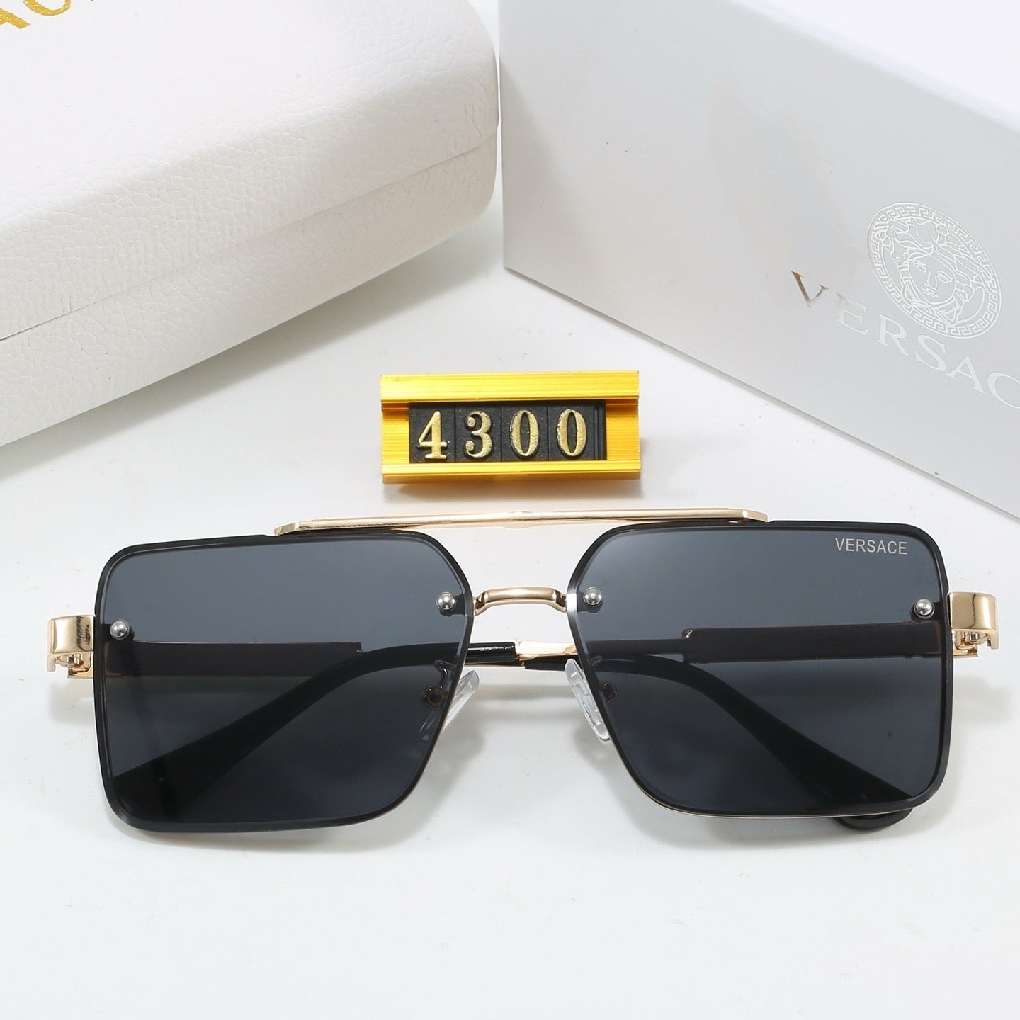 Metal 5 Colors Square Fashion Sunglasses—4300