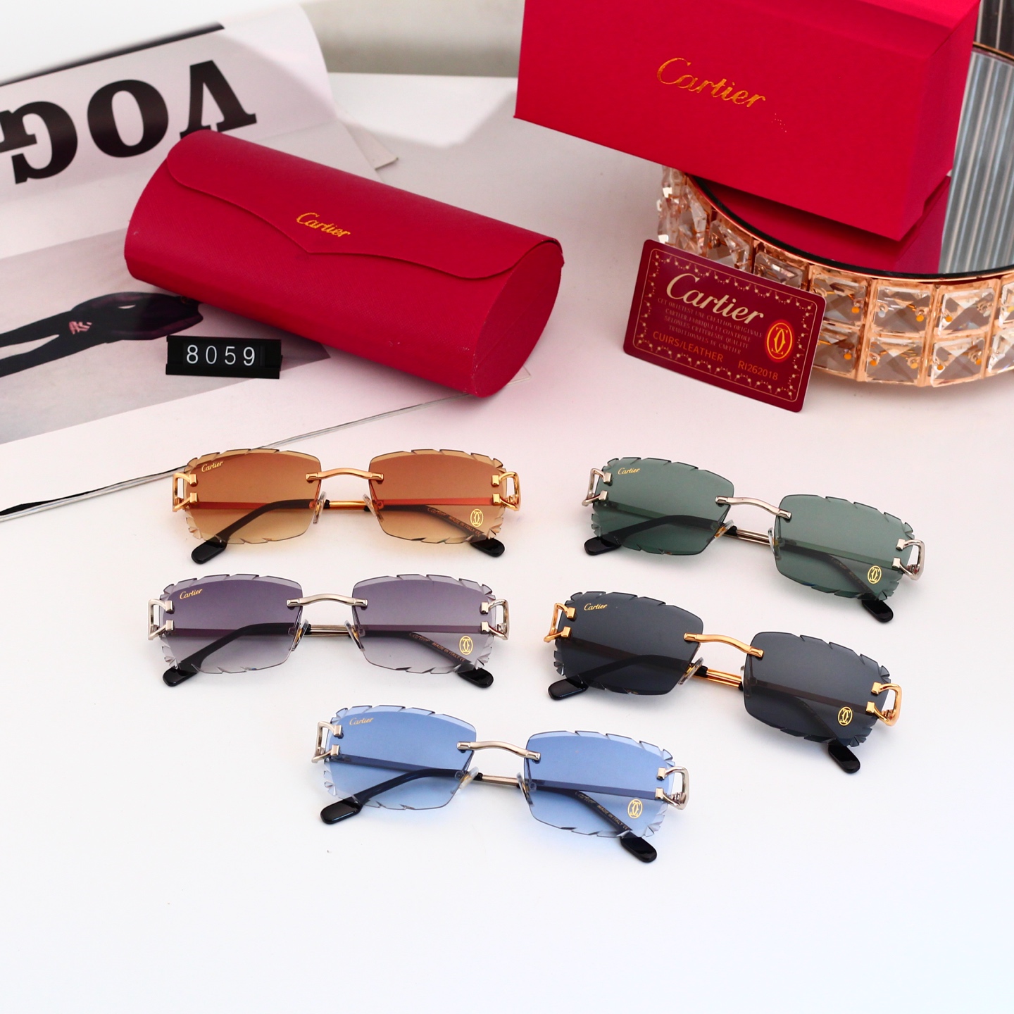 5 Colors Fashion Sunglasses 8059