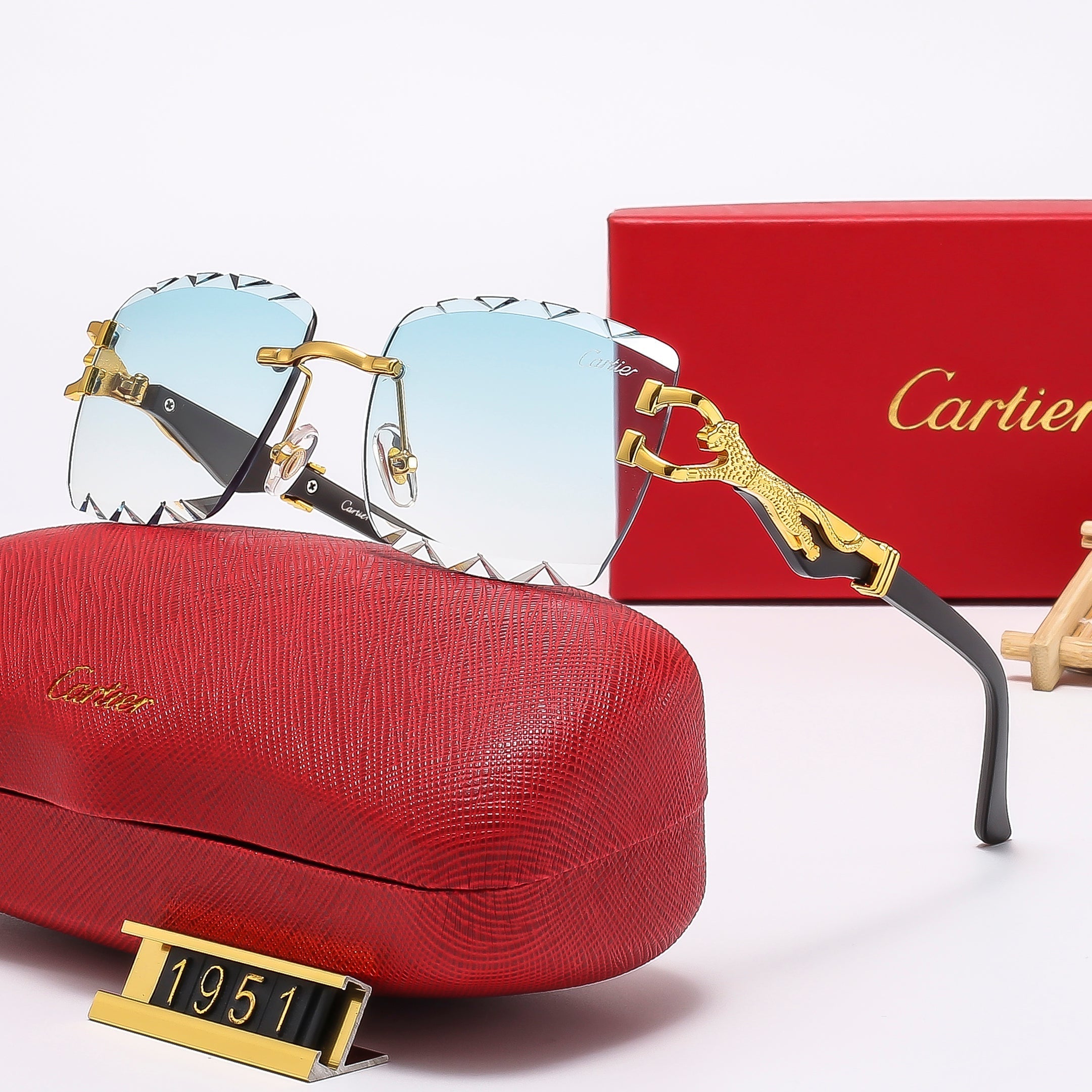 Diamond Cut wooden legs Sunglasses—1951