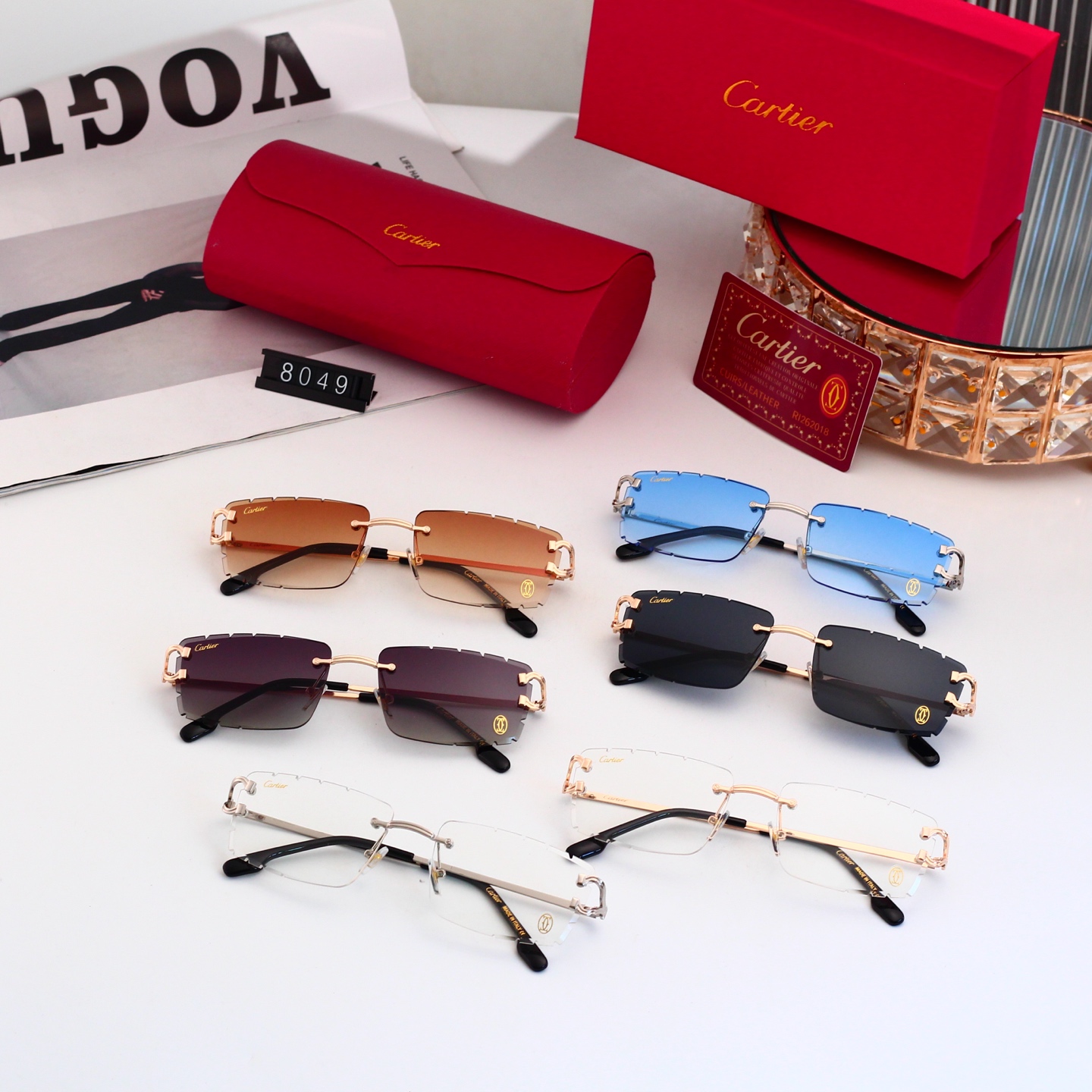 4 Colors Fashion Sunglasses 8049