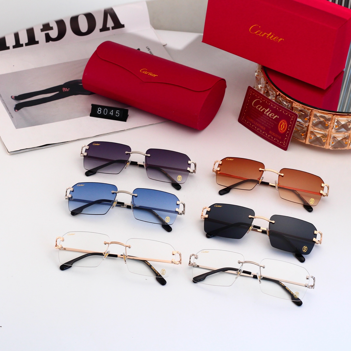 5 Colors Fashion Sunglasses 8045