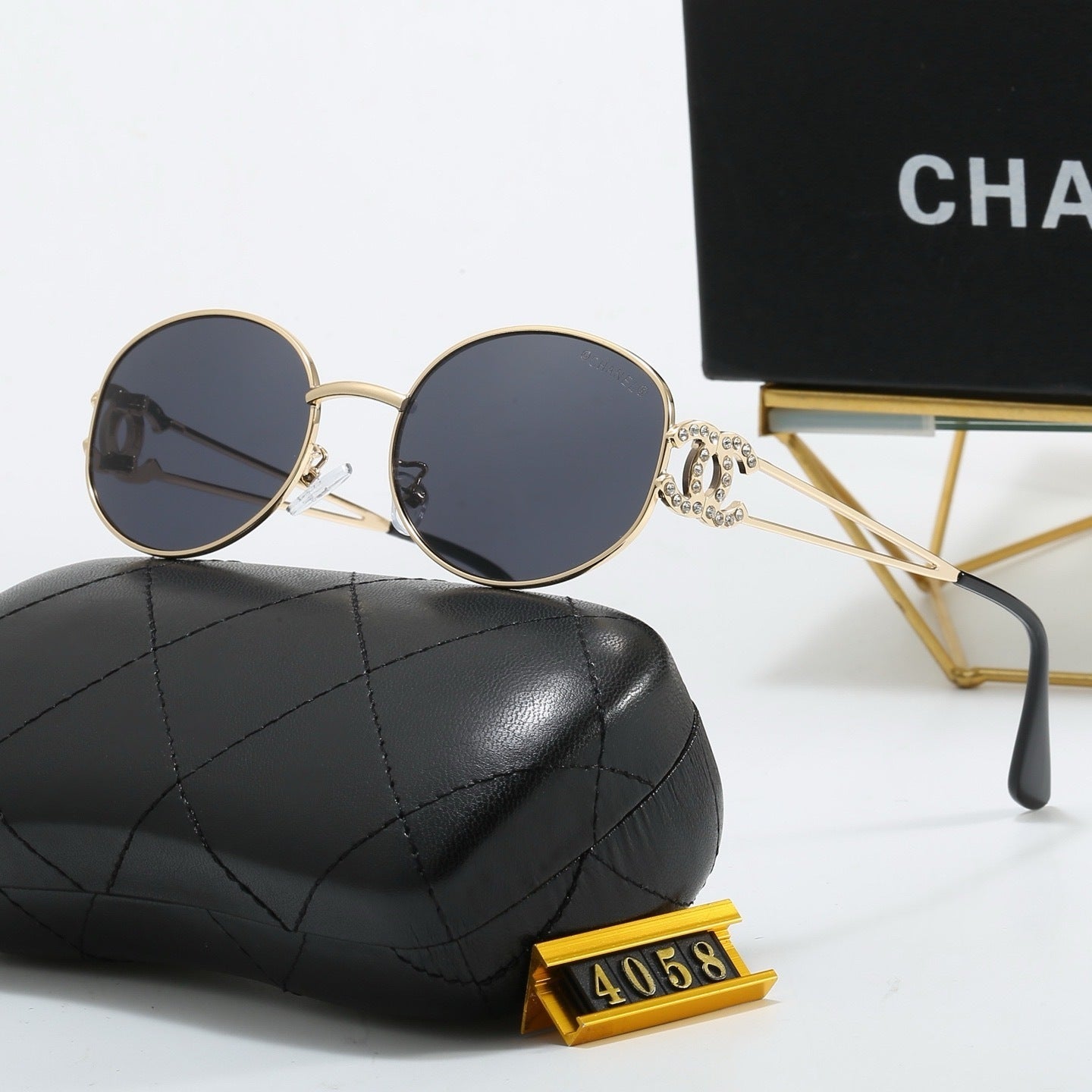 Diamond Round 5 Colors Fashion Sunglasses—4058