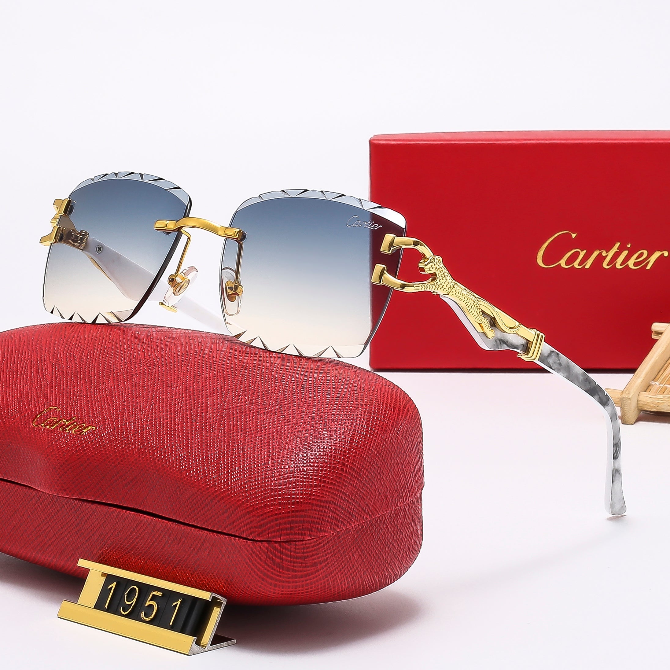 Diamond Cut wooden legs Sunglasses—1951