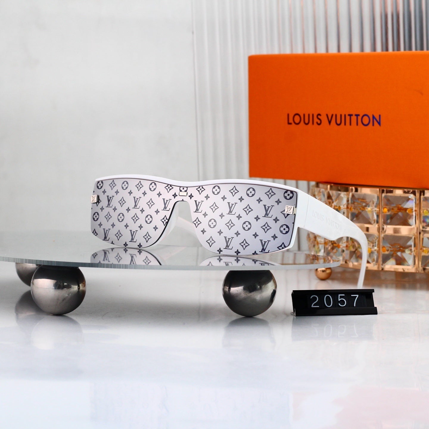 5 Colors Printed Fashion Sunglasses—2057