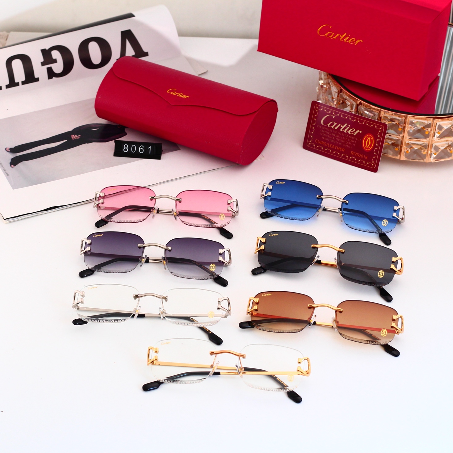 6 Colors Fashion Sunglasses 8061