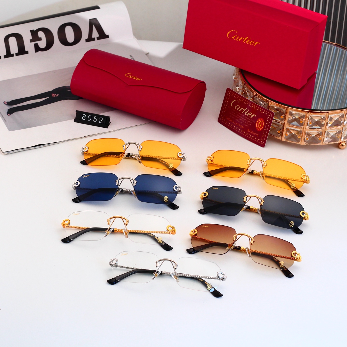 5 Colors Fashion Sunglasses 8052