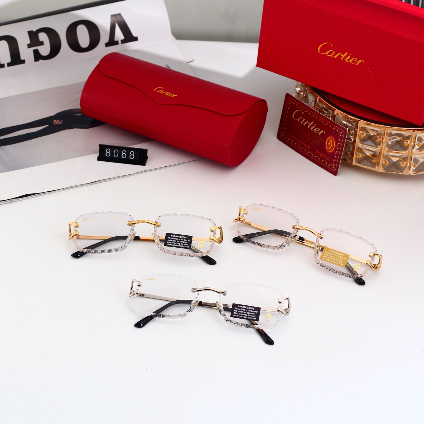 3 Colors Fashion Sunglasses 8068