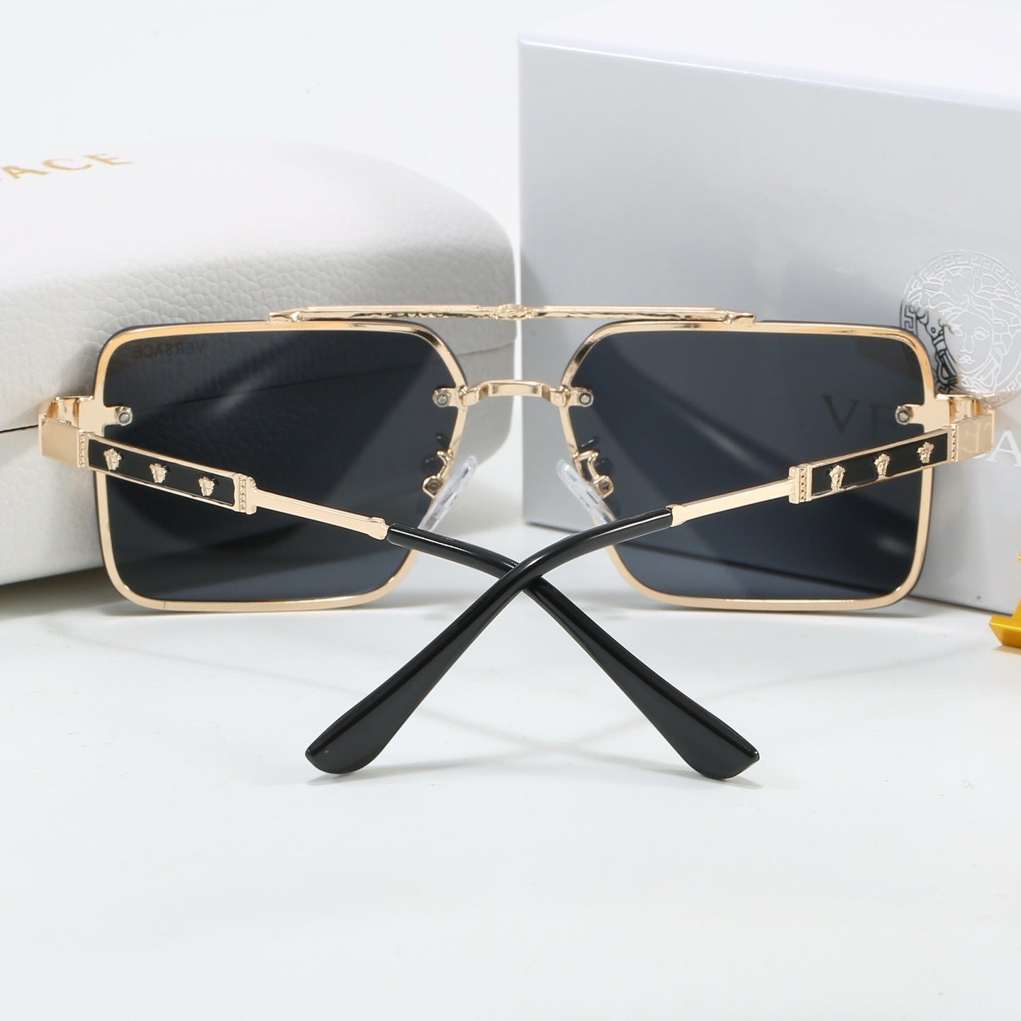 Metal 5 Colors Square Fashion Sunglasses—4300