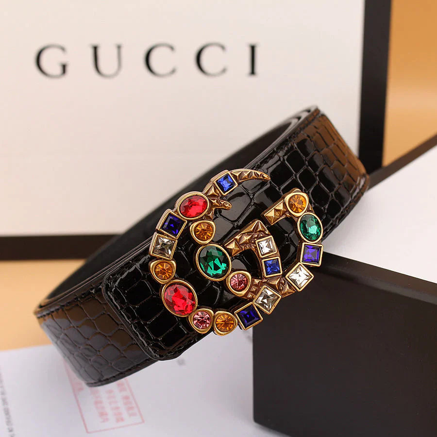 2 irregular colored diamond belts
