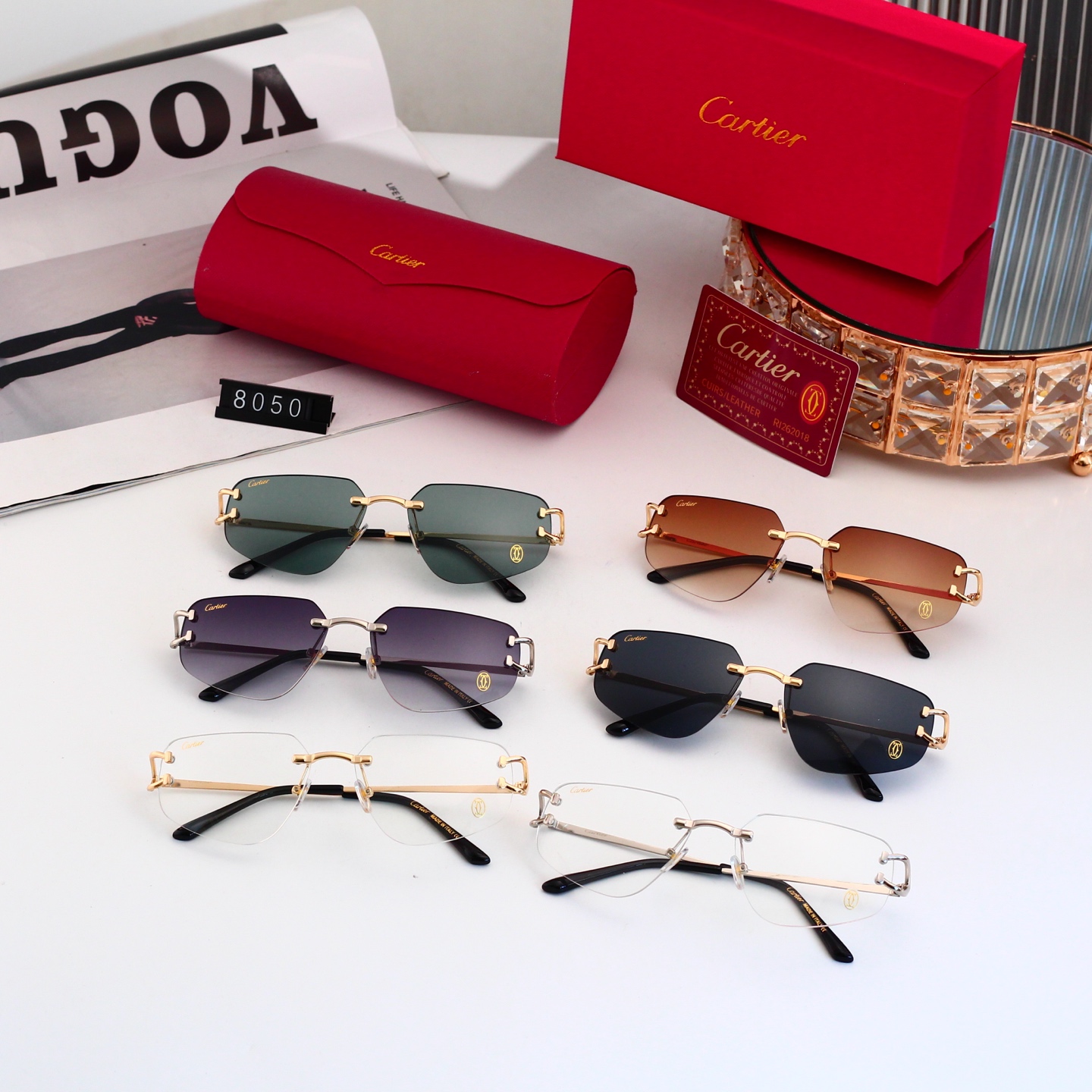 5 Colors Fashion Sunglasses 8050