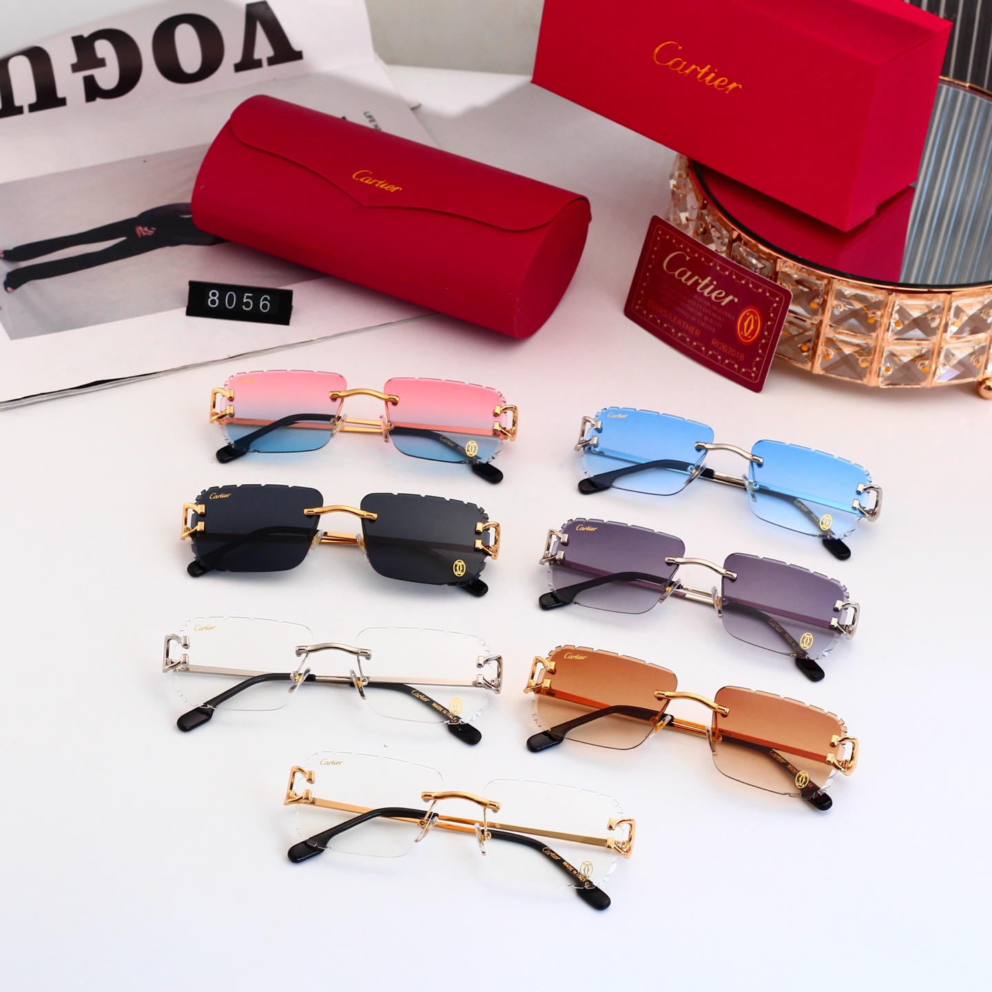 5 Colors Fashion Sunglasses 8056